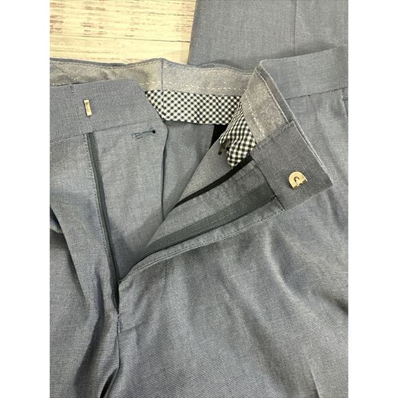 Crown and Ivy Motion Flex Flat Front Mens Blue Dress Pants 38 x 30 New - Picture 8 of 8